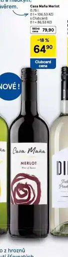 Tesco Casa maňa merlot nabídka
