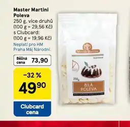 Tesco Master martini poleva nabídka