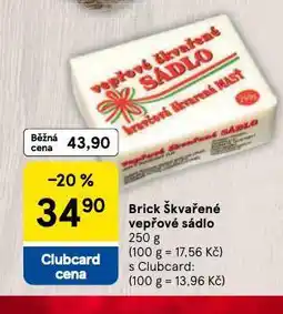 Tesco Brick škvařené vepřové sádlo nabídka