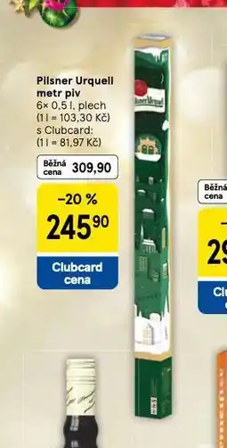 Tesco Pivo pilsner urquell nabídka