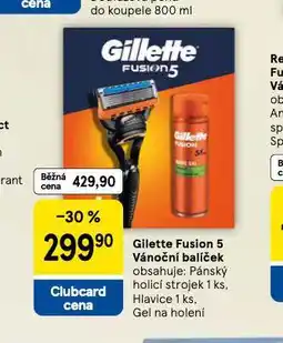 Tesco Gilette fusion 5 vánoční balíček nabídka