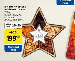 Tesco Ibk entri mix ořechů a sušeného ovoce nabídka
