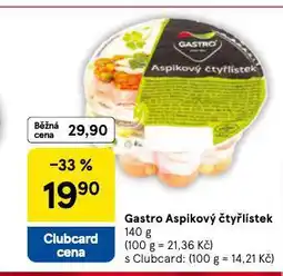 Tesco Gastro aspikový čtyřlístek nabídka