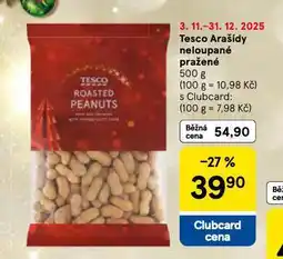 Tesco Arašídy neloupané pražené nabídka