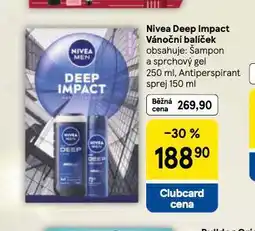 Tesco Nivea deeo impact vánoční balíček nabídka