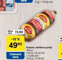 Tesco Jelítkový prejt nabídka