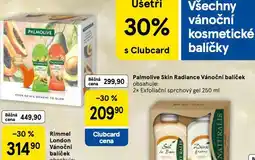 Tesco Palmolive skin radiance vánoční balíček nabídka