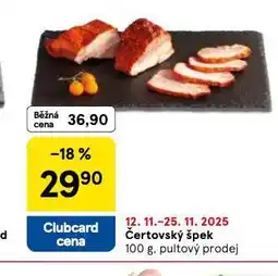Tesco Čertovský špek nabídka