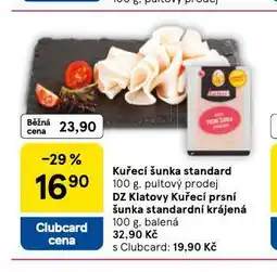 Tesco Kuřecí šunka standard nabídka