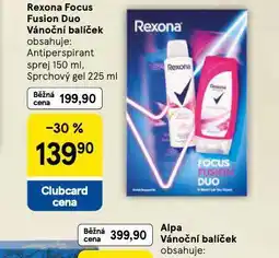 Tesco Rexona fusion duo vánoční balíček nabídka
