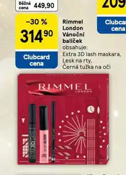Tesco Rimmel london vánoční balíček nabídka