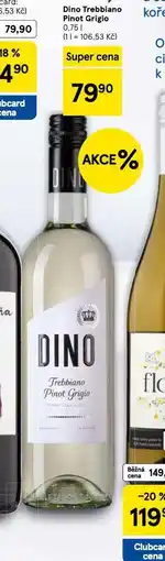 Tesco Dino trebbiano pinot grigio nabídka