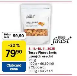 Tesco Směs uzených ořechů nabídka