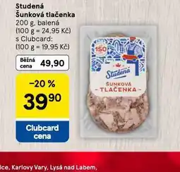 Tesco Studená šunková tlačenka nabídka