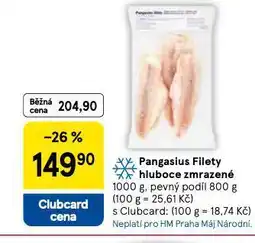 Tesco Pangasius filety hluboce zmrazené nabídka