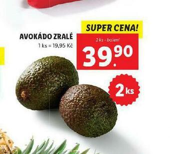 Lidl Avokádo zralé nabídka