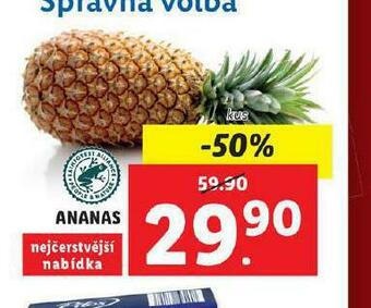 Lidl Ananas nabídka