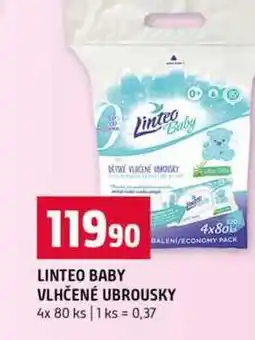 Terno LINTEO BABY VLHČENÉ UBROUSKY 4x 80 ks nabídka