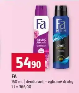 Terno Fa 150 ml deodorant vybrané druhy nabídka