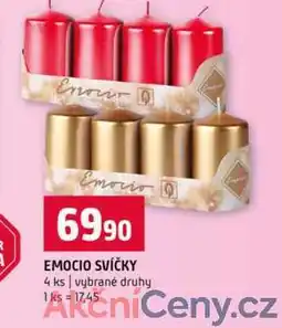 Terno EMOCIO SVÍČKY 4 ks vybrané druhy nabídka