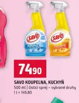 Terno SAVO KOUPELNA, KUCHYŇ 500 ml čisticí sprej vybrané druhy nabídka