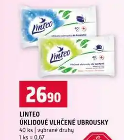 Terno LINTEO ÚKLIDOVÉ VLHČENÉ UBROUSKY 40 ks vybrané druhy nabídka