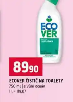 Terno ECOVER ČISTIČ NA TOALETY 750 ml s vůní oceán nabídka