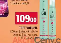 Terno TAFT VOLUME 200 ml pěnové tužidlo 250 ml lak na vlasy nabídka