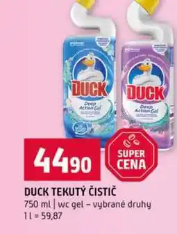 Terno DUCK TEKUTÝ ČISTIČ SUPER CENA 750 ml wc gel-vybrané druhy nabídka