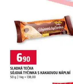 Terno SLADKÁ TEČKA SÓJOVÁ TYČINKA S KAKAOVOU NÁPLNÍ 50 g nabídka