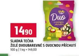 Terno SLADKÁ TEČKA ŽELÉ DVOUBAREVNÉ S OVOCNOU PŘÍCHUTÍ 100 g nabídka