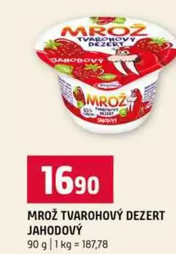 Terno MROŽ TVAROHOVÝ DEZERT JAHODOVÝ 90 g nabídka