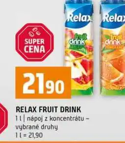 Terno RELAX FRUIT DRINK 1l nápoj z koncentrátu vybrané druhy nabídka
