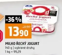 Terno MILKO ŘECKÝ JOGURT 140 g vybrané druhy nabídka