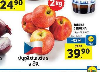 Lidl Jablka červená nabídka