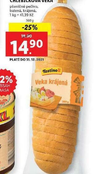 Lidl Chlebíčková veka nabídka