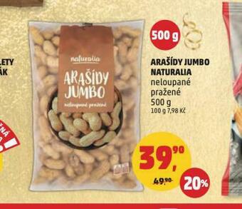 Penny Market Arašídy jumbo naturalia nabídka