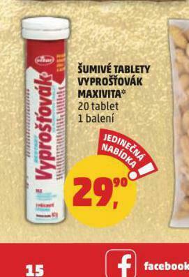 Penny Market Šumivé tablety vyprošťovák maxivita nabídka