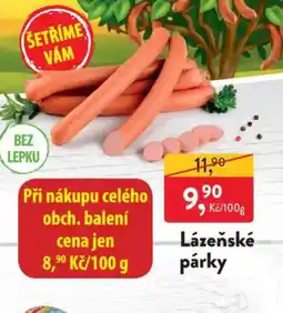 MP Krásno Lázeňské párky nabídka