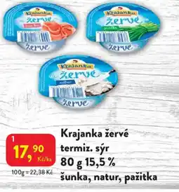 MP Krásno Krajanka žervé termiz. sýr 15.5% šunka, natur, pažitka nabídka