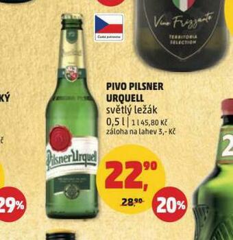 Penny Market Pivo pilsner urquell nabídka