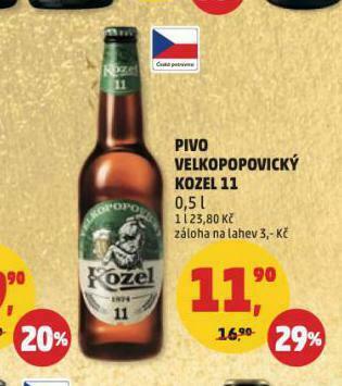 Penny Market Pivo velkopopovický kozel 11 nabídka