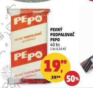 Penny Market Pepo pevný podpalovač nabídka
