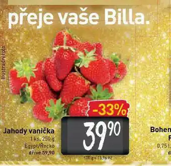 Billa Jahody vanička nabídka