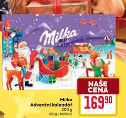 Billa Milka Adventní kalendář nabídka