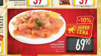 Billa Losos uzený plátky nabídka