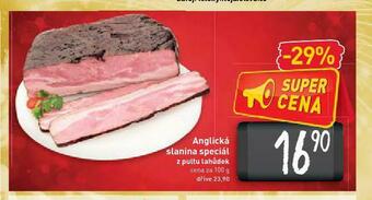 Billa Anglická slanina speciál nabídka