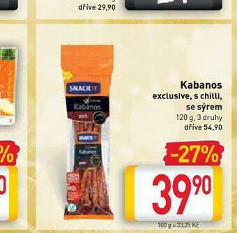 Billa Kabanos nabídka