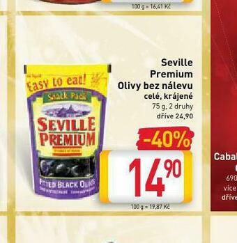 Billa Seville premium olivy bez nálevu nabídka
