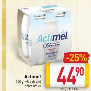 Billa Actimel nabídka